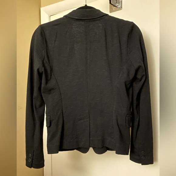 J. Crew XS Black Blazer Style Cotton Jacket Cardigan - Picture 5 of 10
